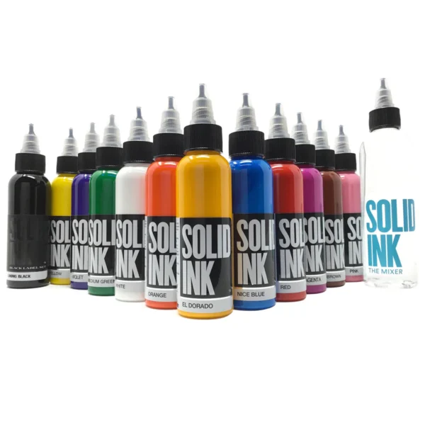 Solid Ink 12 Color Set - Professional Tattoo Pigments - Image 2